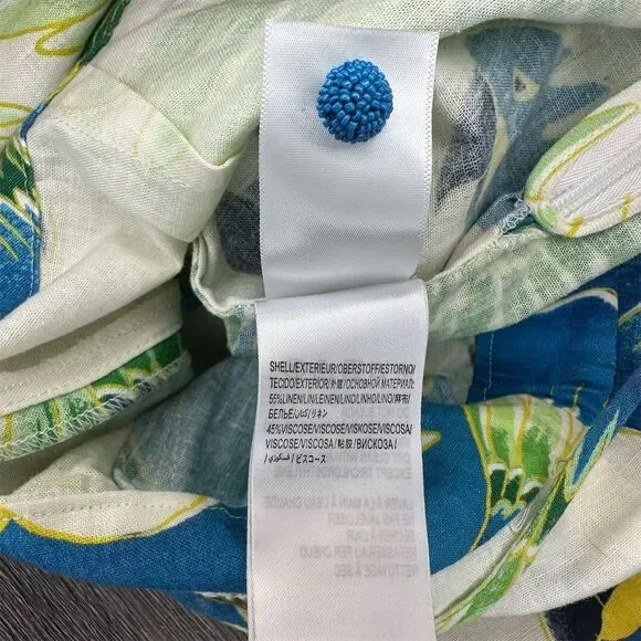 Farm Rio Women's Sleeveless Jumpsuit Parrots & Palms Print Size S - Picture 8 of 8